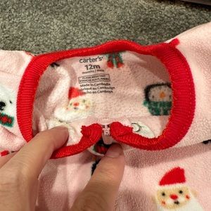 Carters fleece Christmas Jammies